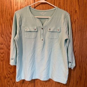 Croft and Barrow 3/4 sleeve top